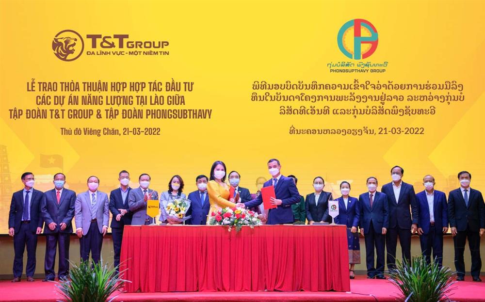 T&T Group hợp tác với Tập đoàn hàng đầu của Lào, phát triển 2.500 Mw điện tái tạo